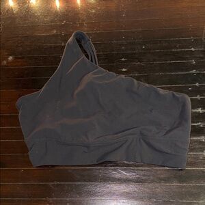 Athleta One-Shoulder Black Bra